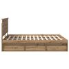 vidaXL Cadre de lit Ch&ecirc;ne artisan 160 x 200 cm Bois de pin massif