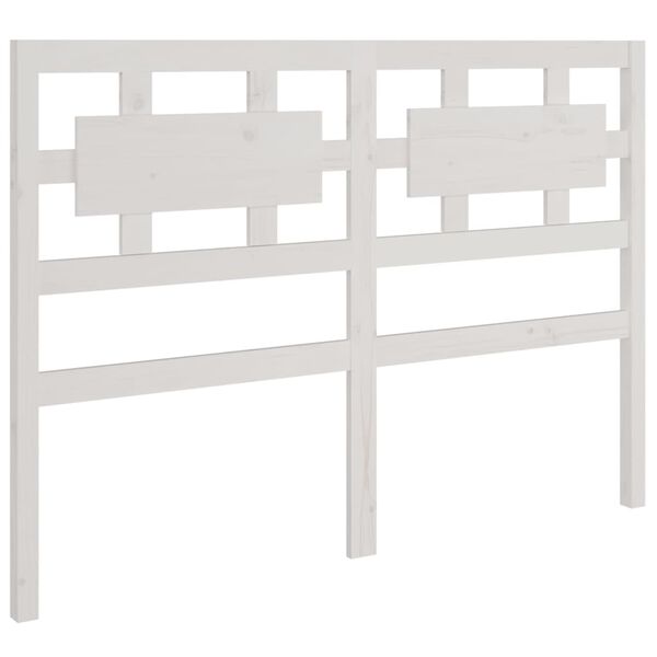 vidaXL T&ecirc;te de lit blanc 185,5x4x100 cm bois massif de pin