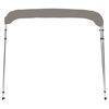 vidaXL Auvent bimini &agrave; 4 arceaux gris 243x210x137 cm
