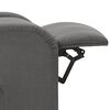 vidaXL Fauteuil de massage inclinable Gris clair Tissu