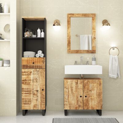 vidaXL Ensemble de meubles de salle de bain 3 pcs bois manguier massif