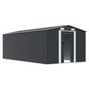 vidaXL Abri de jardin 257x489x181 cm M&eacute;tal Anthracite