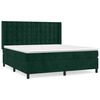 vidaXL Sommier &agrave; lattes de lit et matelas Vert fonc&eacute; 160x200cm Velours