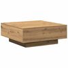 vidaXL Table basse Ch&ecirc;ne artisanal 80 x 80 x 31 cm