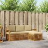 vidaXL Ensemble de canap&eacute;s d'ext&eacute;rieur 4 pcs Naturel et Beige