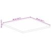vidaXL Dessus de table 50x50x3,8 cm carr&eacute; bois massif manguier