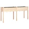vidaXL Jardini&egrave;re avec doublure 161x45x76 cm bois massif de sapin