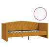 vidaXL Lit avec matelas et USB Marron Velours 90x200 cm