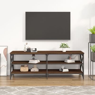 vidaXL Meuble TV chêne marron 140x40x50 cm bois d'ingénierie