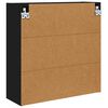 vidaXL Armoire Miroir de Salle de Bain avec porte Noir 60 x 20 x 60 cm