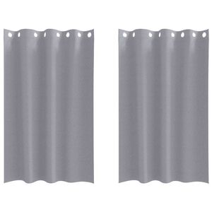 vidaXL Rideaux occultants avec anneaux 2 pcs Gris clair 175 x 140 cm