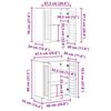 vidaXL Ensemble de mobilier de salle de bain 2 pcs 67,5 x 34 x 80 cm