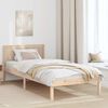 vidaXL Cadre de lit Marron 75 x 190 cm Bois de pin massif