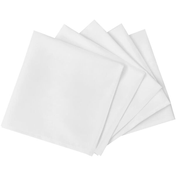 vidaXL Serviettes de table 100 pcs Blanc 50x50 cm