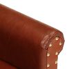 vidaXL Chaise cabriolet marron cuir v&eacute;ritable