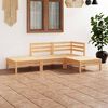 vidaXL Salon de jardin 4 pcs Bois de pin massif