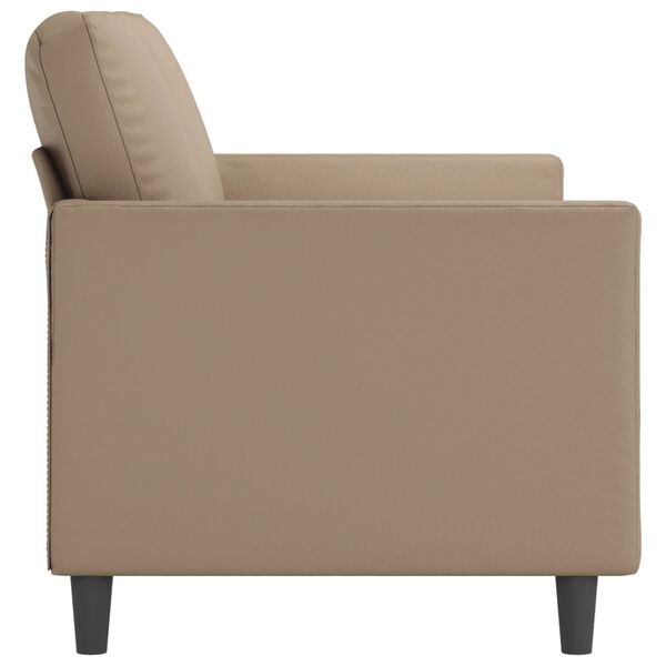 vidaXL Canap&eacute; &agrave; 2 places Cappuccino 140 cm Similicuir
