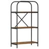 vidaXL &Eacute;tag&egrave;re Ch&ecirc;ne fum&eacute; 60 x 30 x 109 cm Bois d'ing&eacute;nierie