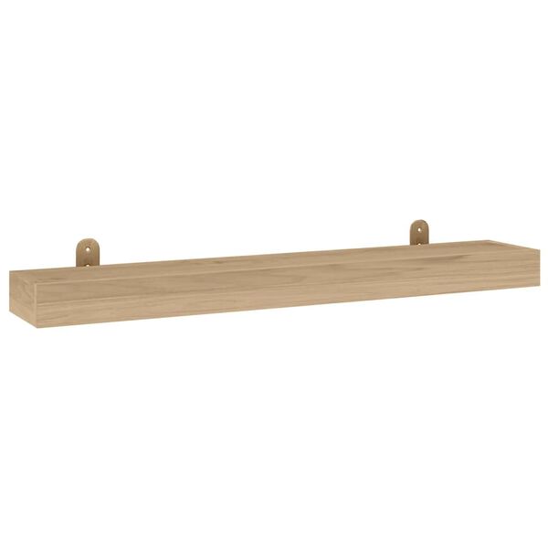 vidaXL &Eacute;tag&egrave;res murales 2 pcs 90x15x4 cm bois de teck massif