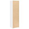 vidaXL Buffet haut blanc 50x41x185 cm bois d'ing&eacute;nierie