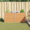 vidaXL Jardini&egrave;re sur&eacute;lev&eacute;e Marron Clair 160 x 40 x 77 cm