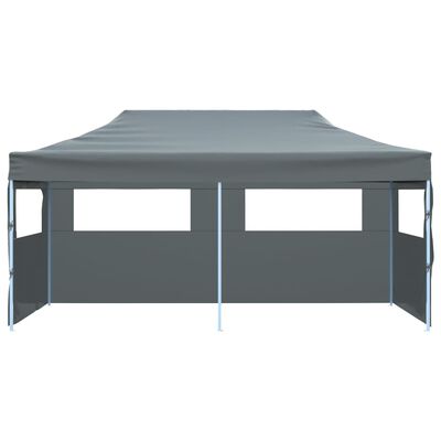 vidaXL Tente de réception pliable avec parois 3x6 m anthracite