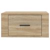 vidaXL Table de chevet murale Ch&ecirc;ne sonoma 50x36x25 cm