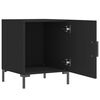 vidaXL Tables de chevet 2 pcs noir 40x40x50 cm bois d&rsquo;ing&eacute;nierie
