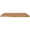 vidaXL &Eacute;tag&egrave;re murale rectangulaire massif acacia bordure assortie