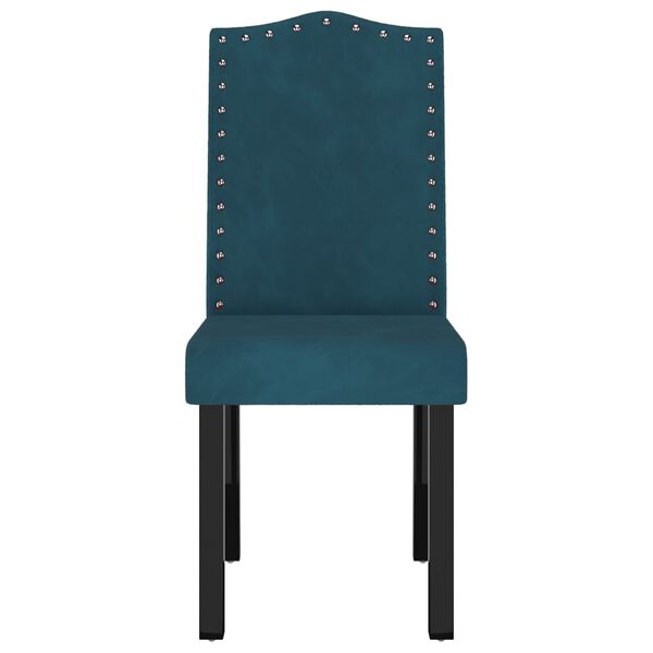 vidaXL Chaises &agrave; manger lot de 6 bleu velours