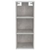 vidaXL Armoire murale Gris b&eacute;ton 34,5x32,5x90 cm Bois d'ing&eacute;nierie