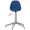 vidaXL Chaises pivotantes &agrave; manger lot de 4 bleu tissu