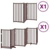 vidaXL Barri&egrave;re pour chien porte pliable 9 panneaux bois de peuplier