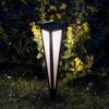 HI Lampe sur piquet solaire &agrave; LED de jardin 58 cm Noir