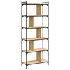 vidaXL Biblioth&egrave;que 6 niveaux ch&ecirc;ne sonoma 76x32x192 cm