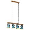 vidaXL Plafonnier 25 W bleu d&eacute;lav&eacute; 90x24x111 cm E27