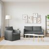 vidaXL Ensemble de Canap&eacute;s 2 pcs Gris fonc&eacute; 156 x 82 x 85 cm Tissu