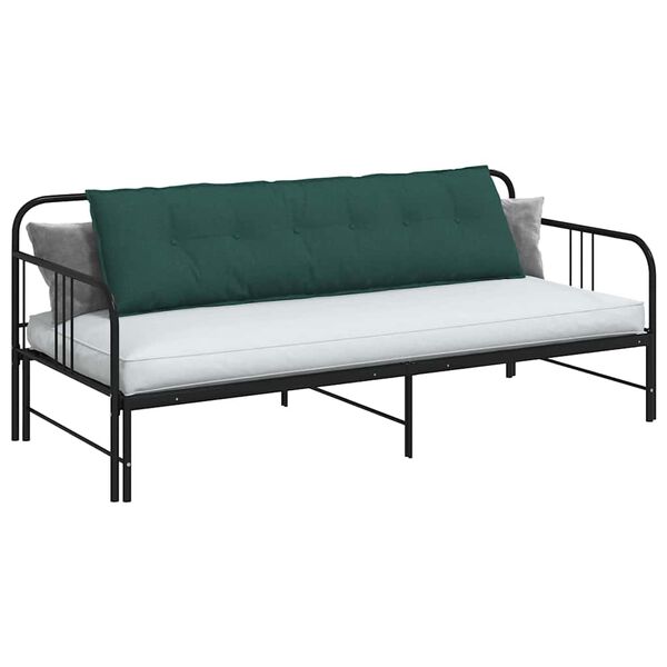 vidaXL Coussin de Dos Vert fonc&eacute; 180 x 19 x 50 cm tissu