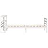 vidaXL Cadre de lit sans matelas blanc 75x190 cm bois de pin massif