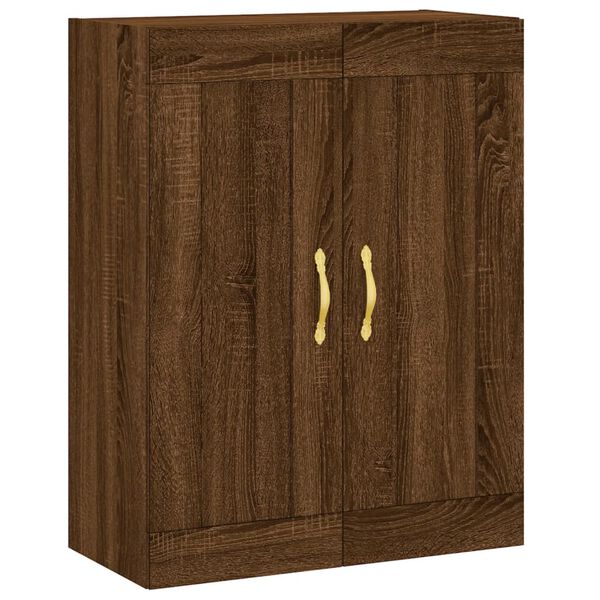 vidaXL Armoire murale ch&ecirc;ne marron 69,5x34x90 cm bois d'ing&eacute;nierie