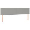 vidaXL Sommier &agrave; lattes de lit avec matelas Gris clair 180x200cm Tissu