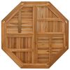 vidaXL Dessus de table 90x90x2,5 cm octogonal bois de teck massif