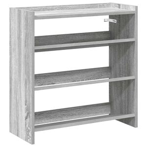 vidaXL &Eacute;tag&egrave;re &agrave; chaussures sonoma gris 60x25x62 cm bois d'ing&eacute;nierie