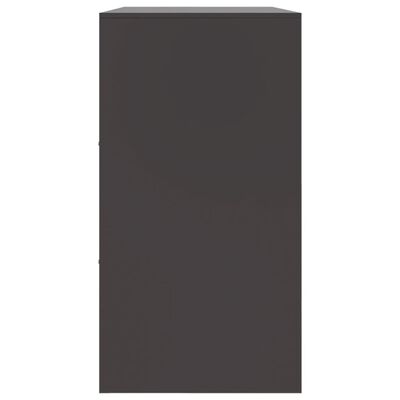 vidaXL Buffet noir 99x39x73 cm acier