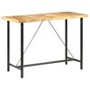 vidaXL Table de bar 150x70x107 cm Bois de manguier brut