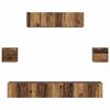 vidaXL Ensemble meuble TV 7 pcs Bois Ancien Bois d'ing&eacute;nierie