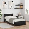 vidaXL Cadre de lit Ch&ecirc;ne noir 90 x 190 cm Bois d'ing&eacute;nierie
