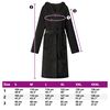 vidaXL Peignoir avec capuche Noir xxxl Flanelle