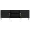 vidaXL Meuble TV Ch&ecirc;ne noir 150 x 30 x 50 cm Bois d'ing&eacute;nierie