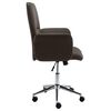 vidaXL Chaise de bureau Marron Similicuir